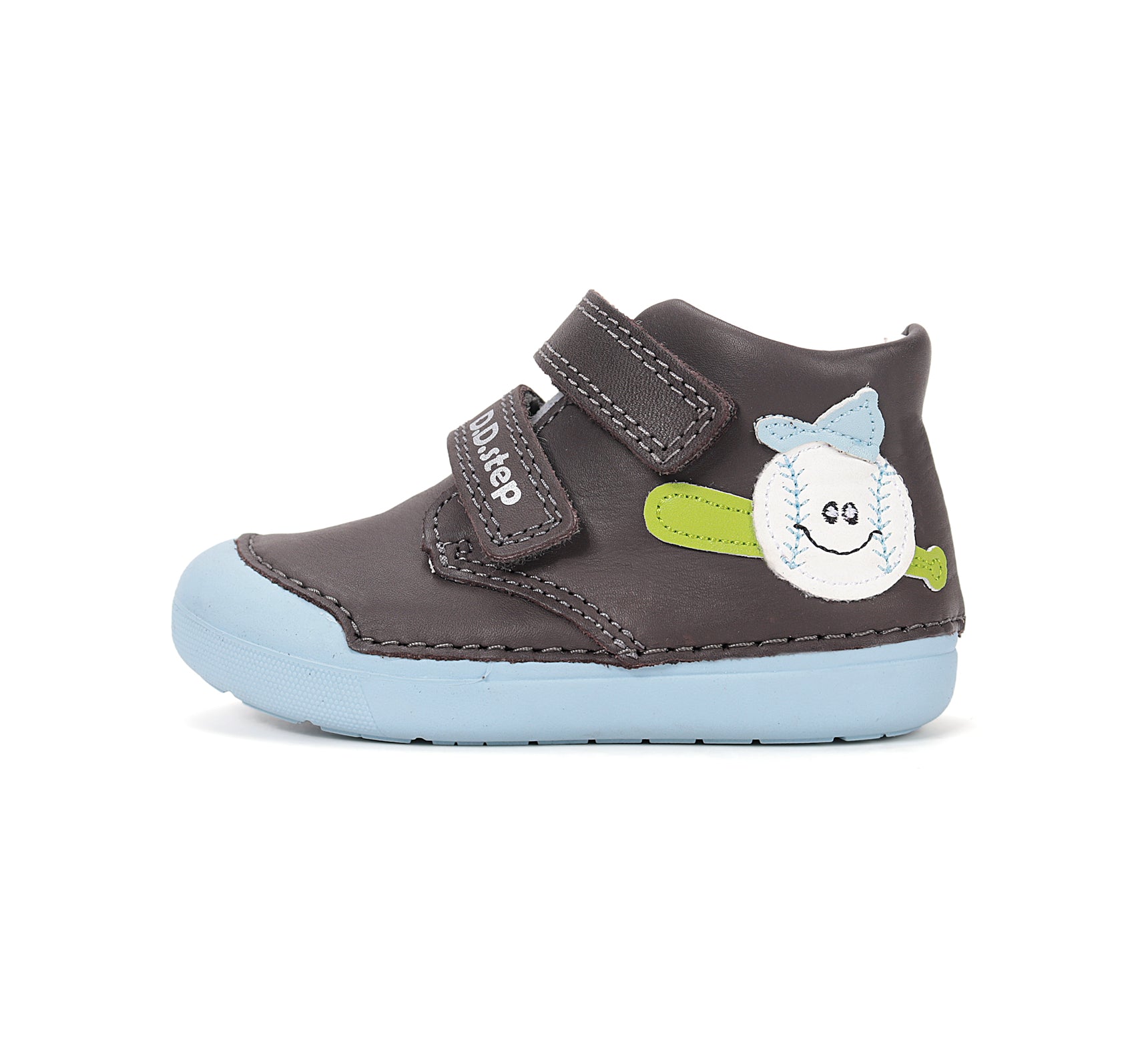 D.D.Step pantofi baieti Primii pasi 20-25 Marine Grey baseball