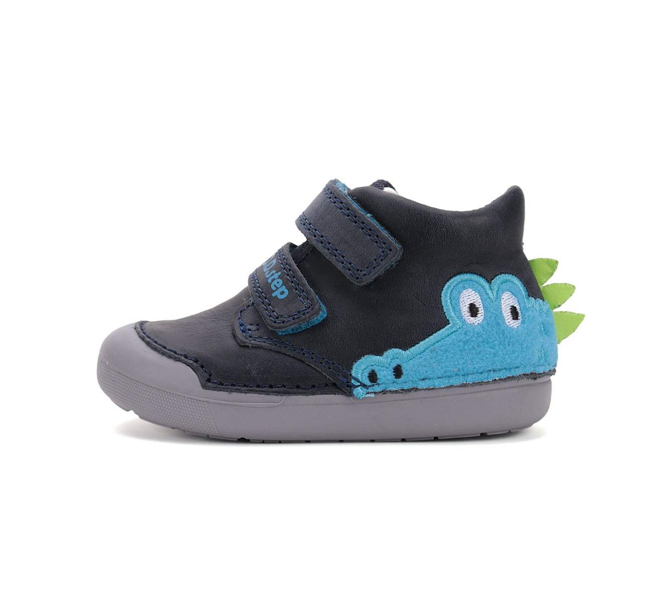 D.D.Step pantofi baieti Primii Pasi 20-25 Royal Blue cu crocodil