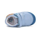 D.D.Step pantofi baieti Primii Pasi 20-25 Sky Blue cu ursulet