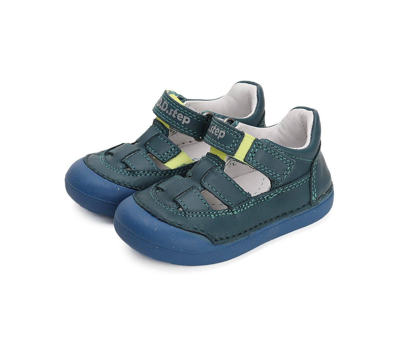 D.D.Step pantofi baieti Primii pasi decupati 20-25 Bermuda Blue Imagine principală a produsului