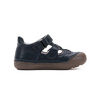D.D.Step pantofi baieti Primii pasi decupati 20-25 Royal Blue