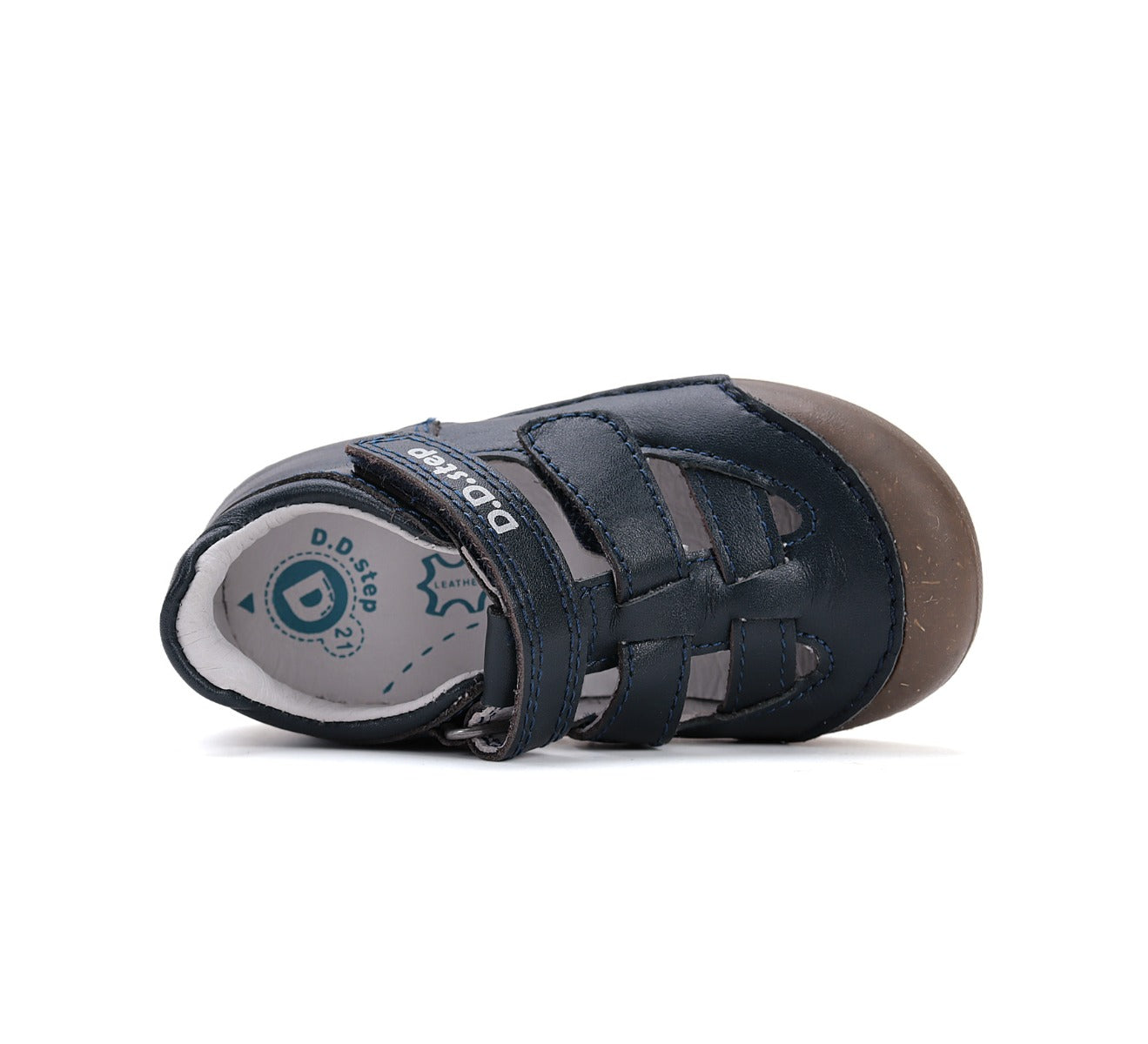 D.D.Step pantofi baieti Primii pasi decupati 20-25 Royal Blue