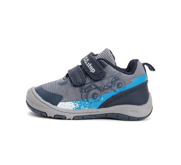 D.D.Step pantofi baieti sport 20-25 Dark Grey cu masina Imagine secundară a produsului