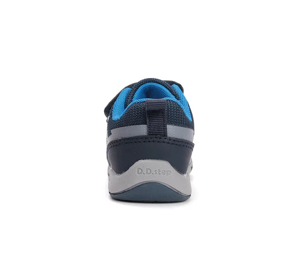 D.D.Step pantofi baieti sport 26-31 Royal Blue cu masina