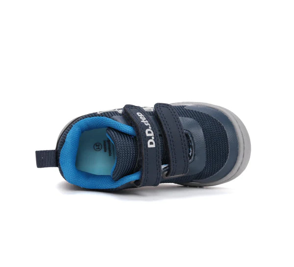 D.D.Step pantofi baieti sport 26-31 Royal Blue cu masina