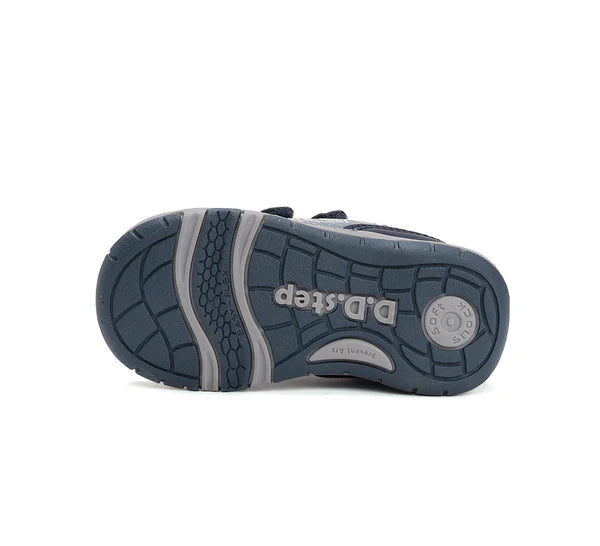 D.D.Step pantofi baieti sport 26-31 Royal Blue cu masina