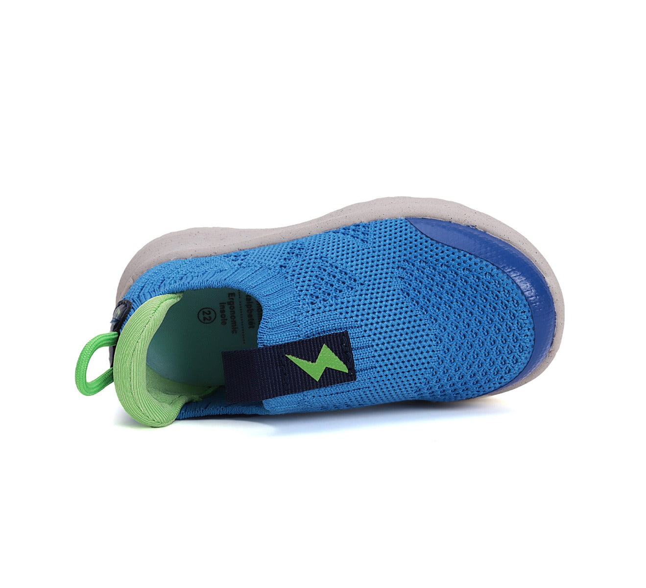 D.D.Step pantofi baieti sport 22-27 Calypso Sky cu verde neon