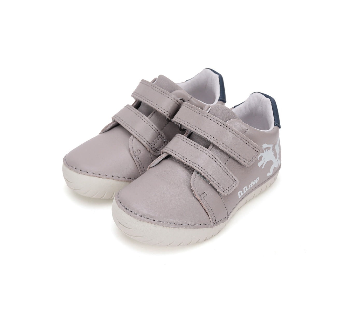 D.D.Step pantofi baieti Sun Reactive 25-30 Grey cu lup