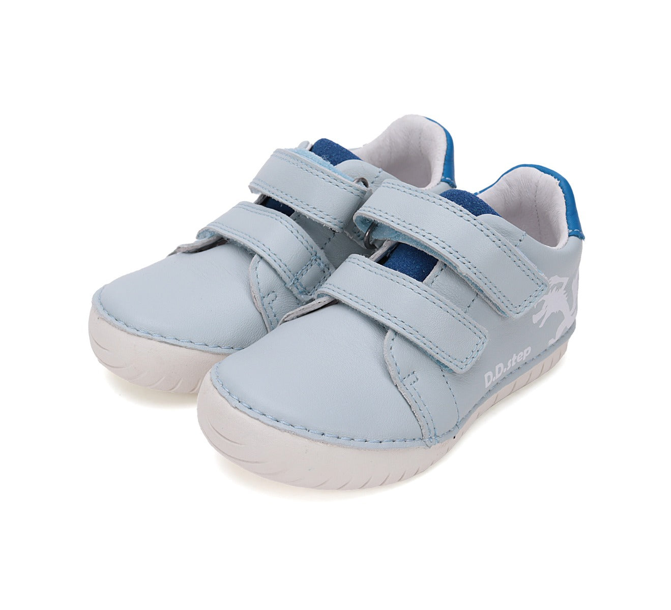 D.D.Step pantofi baieti Sun Reactive 25-30 Sky Blue cu lup