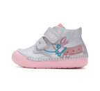 D.D.Step pantofi fete Primii pasi 20-25 Silver cu catelus