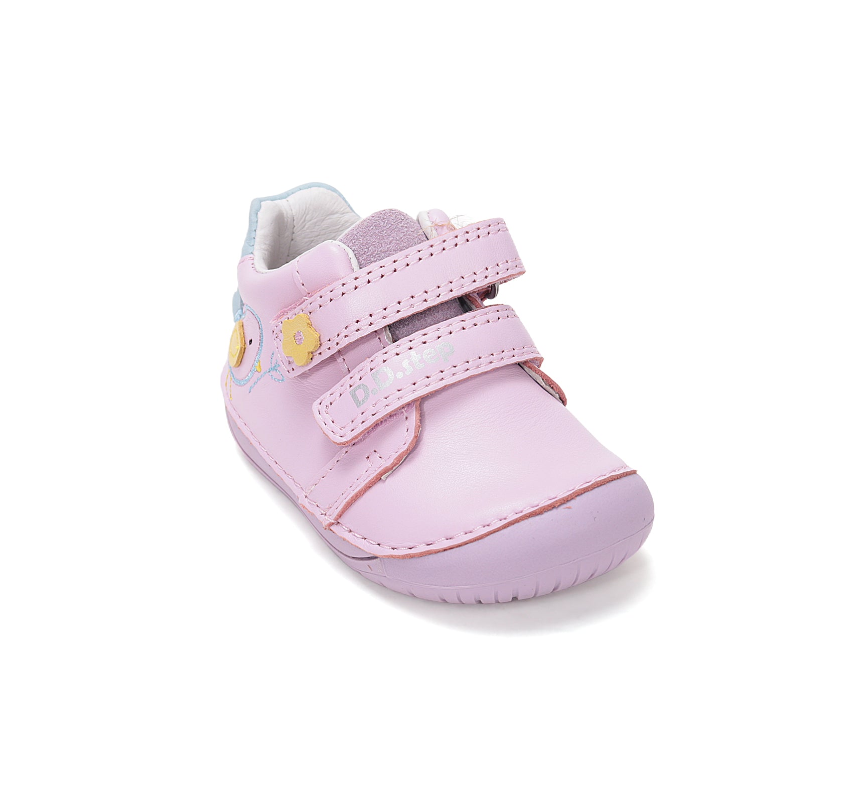 D.D.Step pantofi fete Barefoot 20-25 Daisy Pink cu pasare