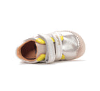 D.D.Step pantofi fete Barefoot 20-31 Gold cu lalea