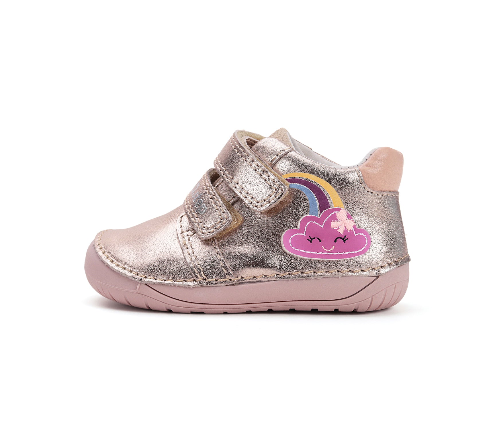 D.D.Step pantofi fete Barefoot 20-25 Gold cu norisor