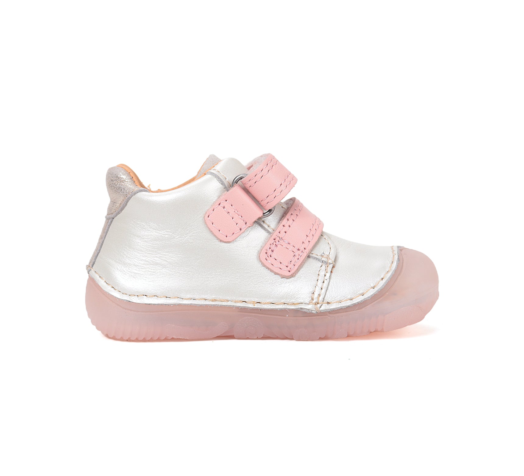 D.D.Step pantofi fete Barefoot 20-25 Pearl cu lalea