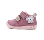 D.D.Step pantofi fete Barefoot 20-25 Raspberry cu bufnita