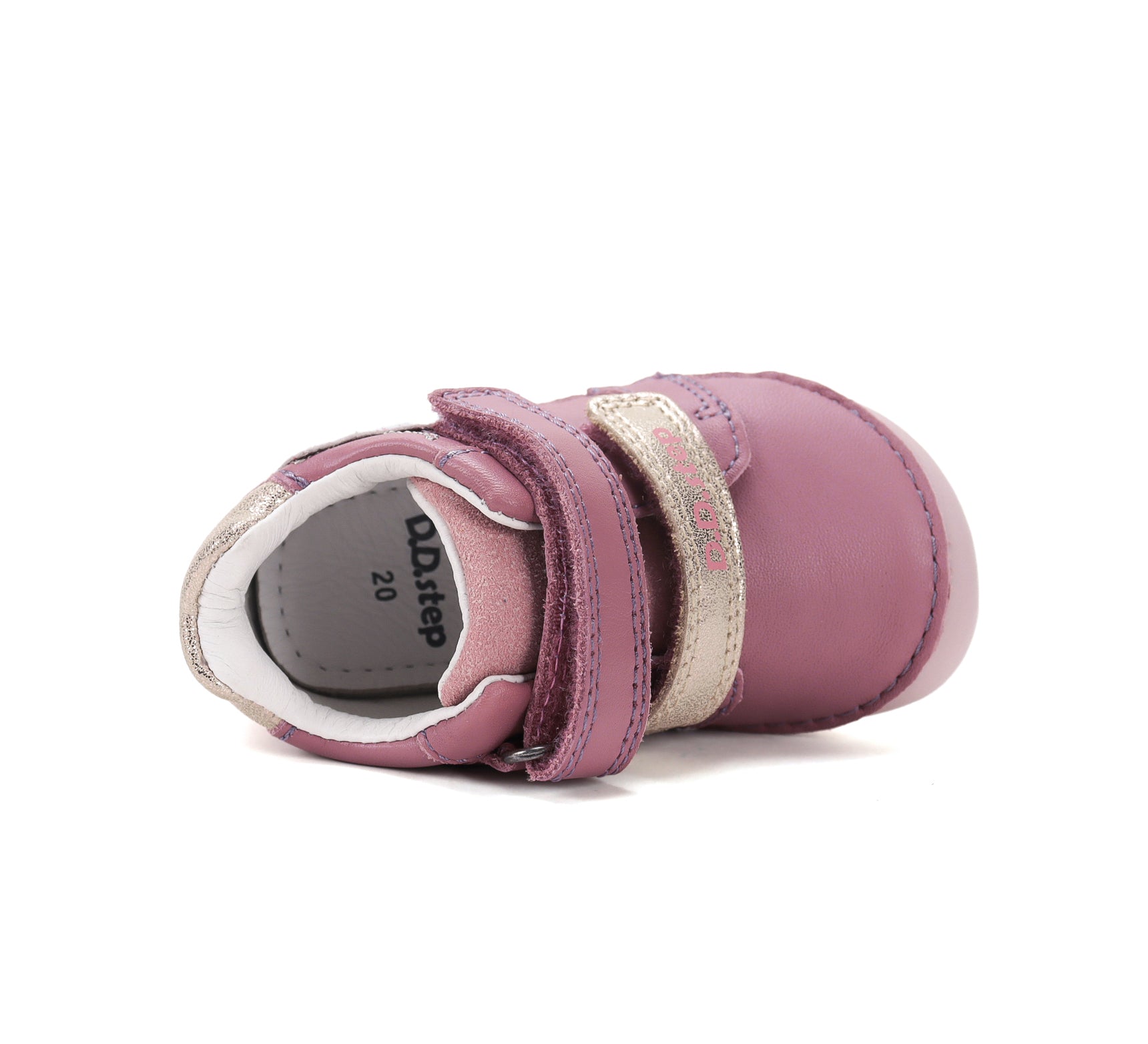 D.D.Step pantofi fete Barefoot 20-25 Raspberry cu bufnita