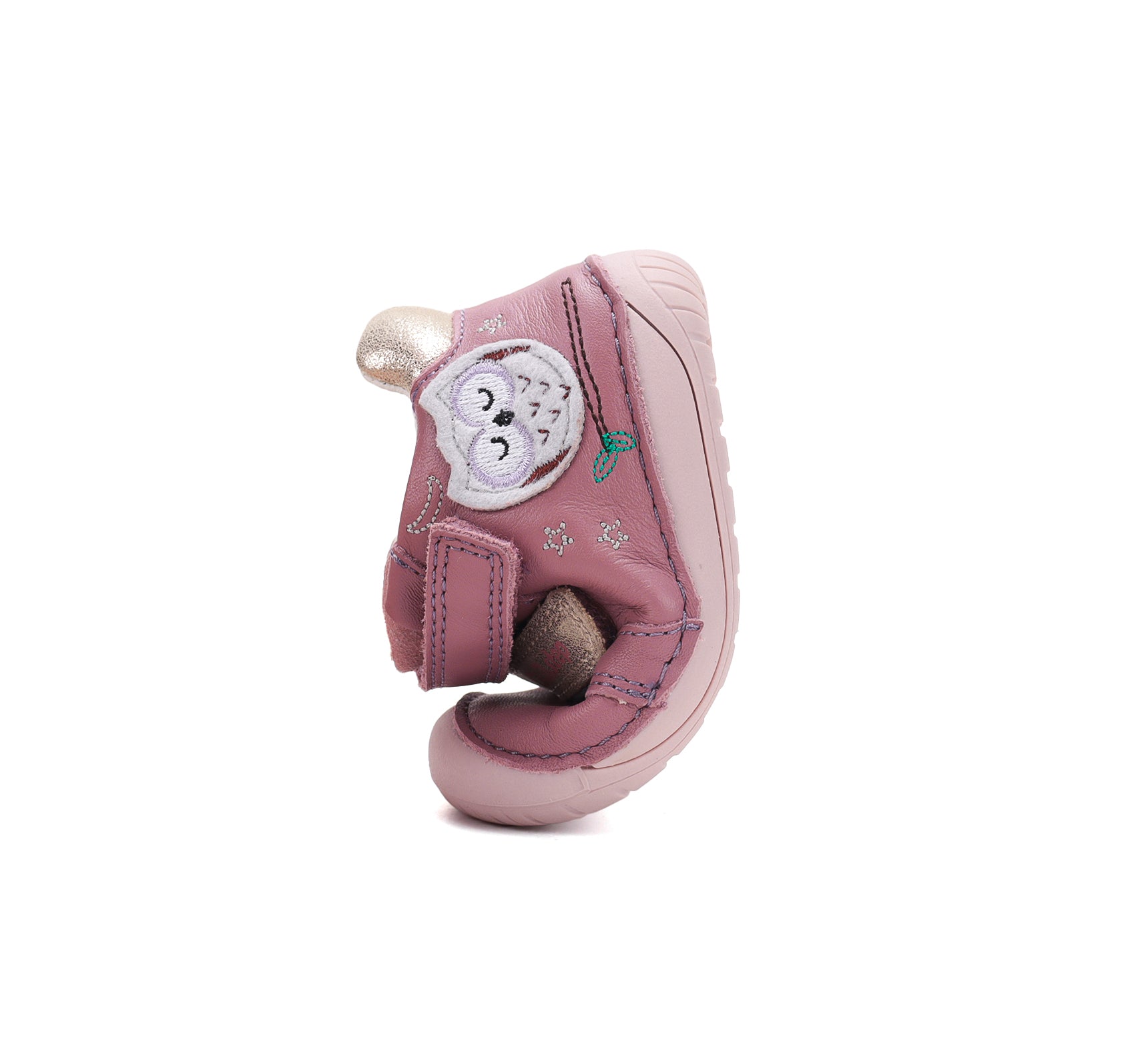 D.D.Step pantofi fete Barefoot 20-25 Raspberry cu bufnita