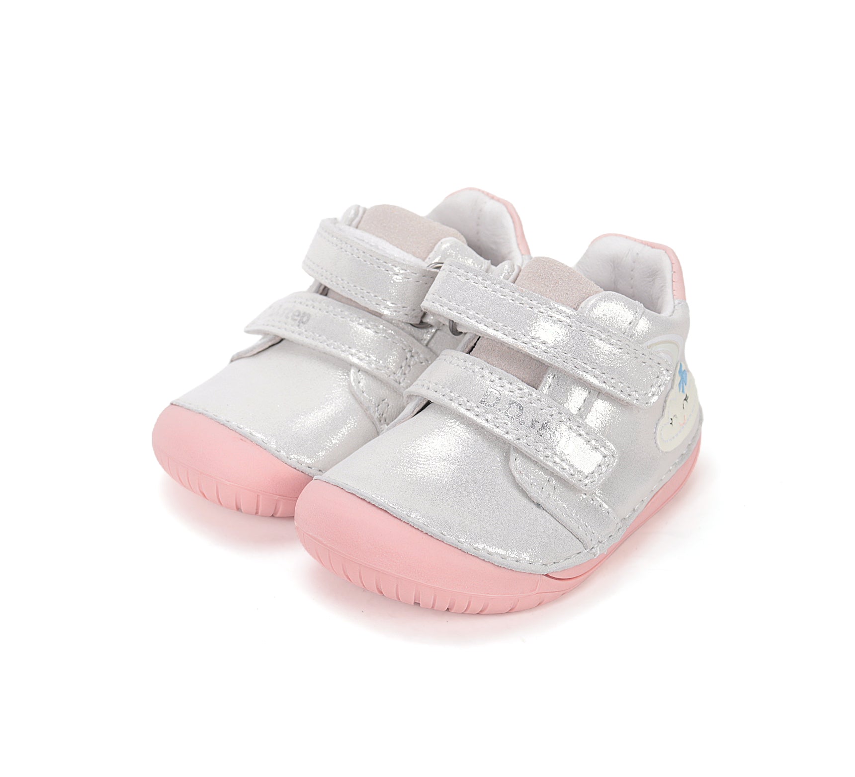 D.D.Step pantofi fete Barefoot 20-25 Silver cu norisor