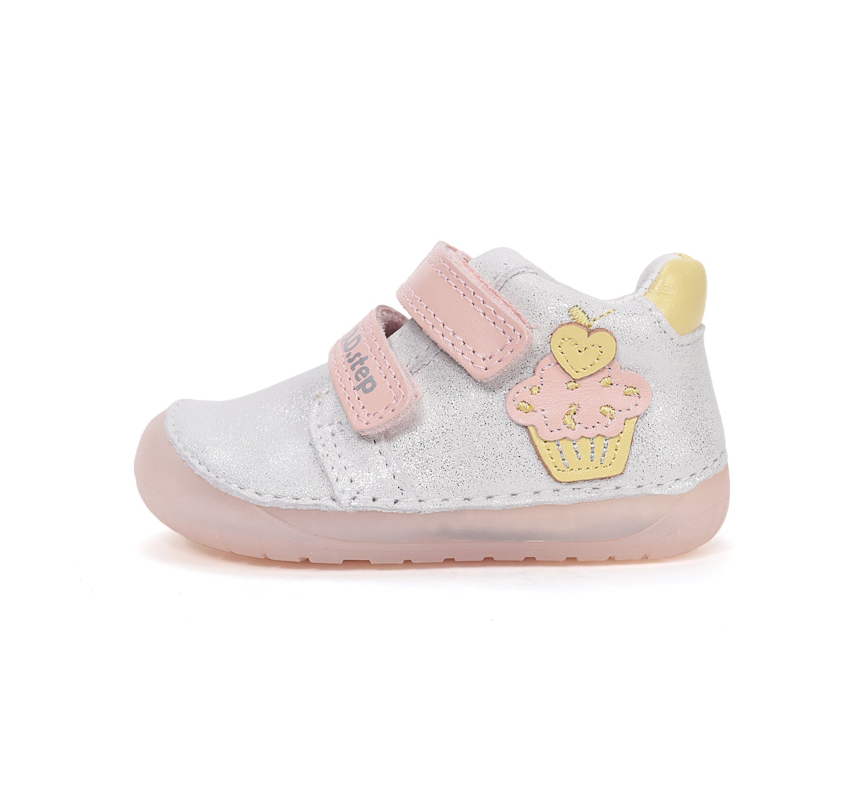 D.D.Step pantofi fete Barefoot 20-25 White cu briosa