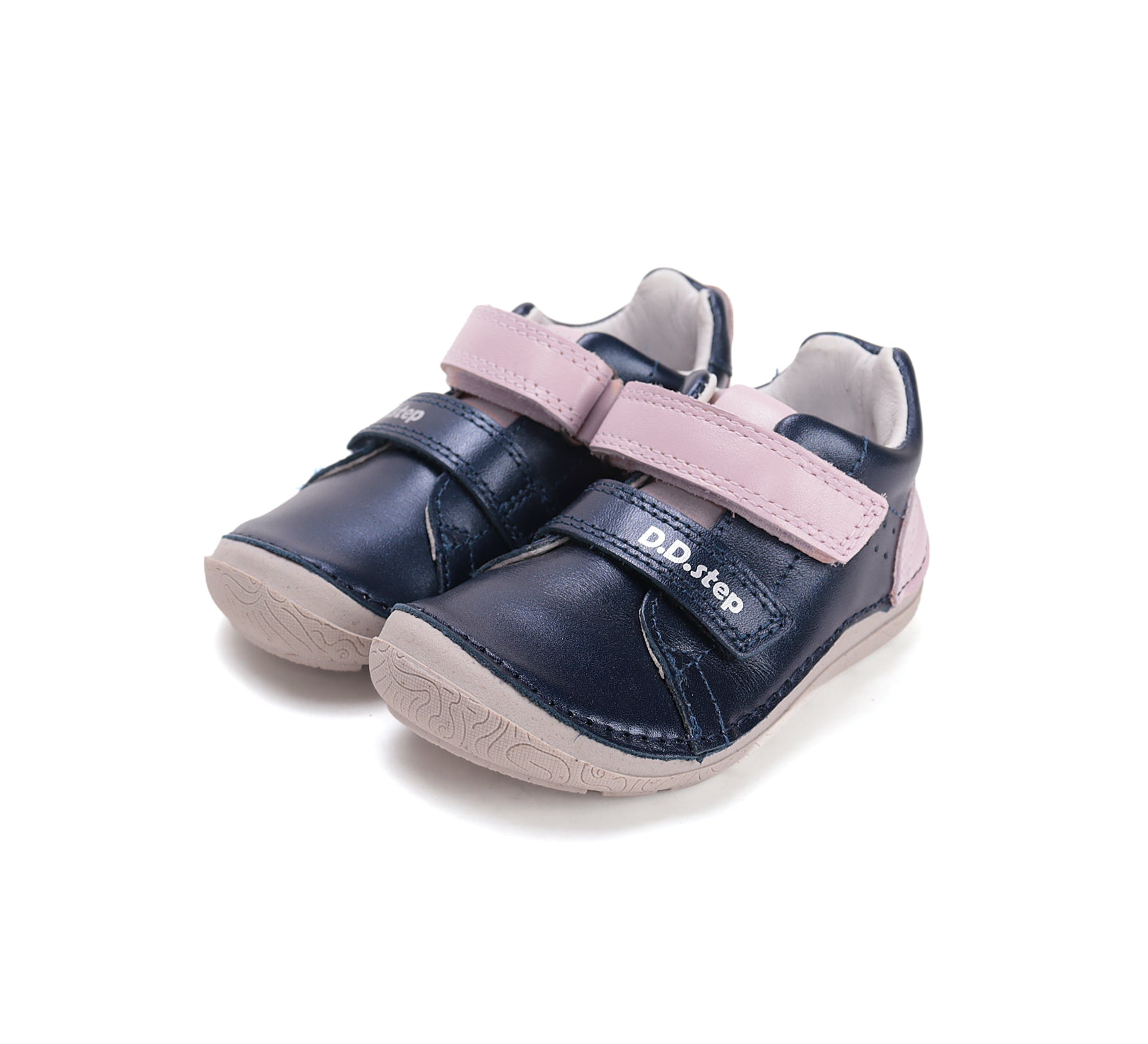 D.D.Step pantofi fete Barefoot 22-27 Royal Blue combinat