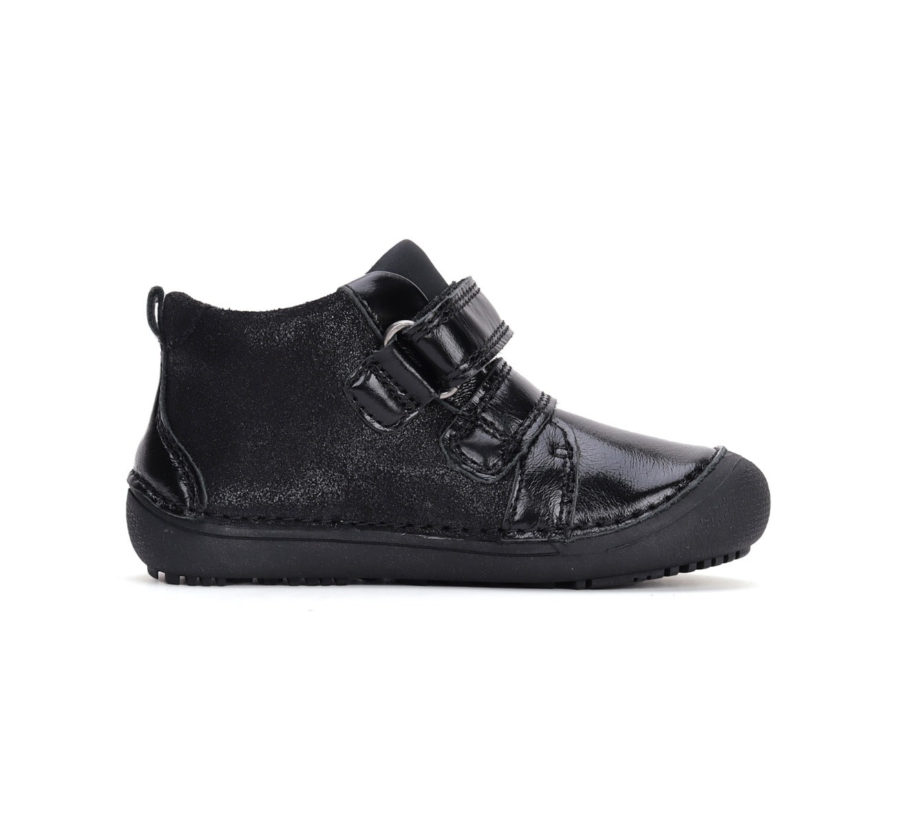 D.D.Step pantofi fete Barefoot 25-30 Black cu inimioara