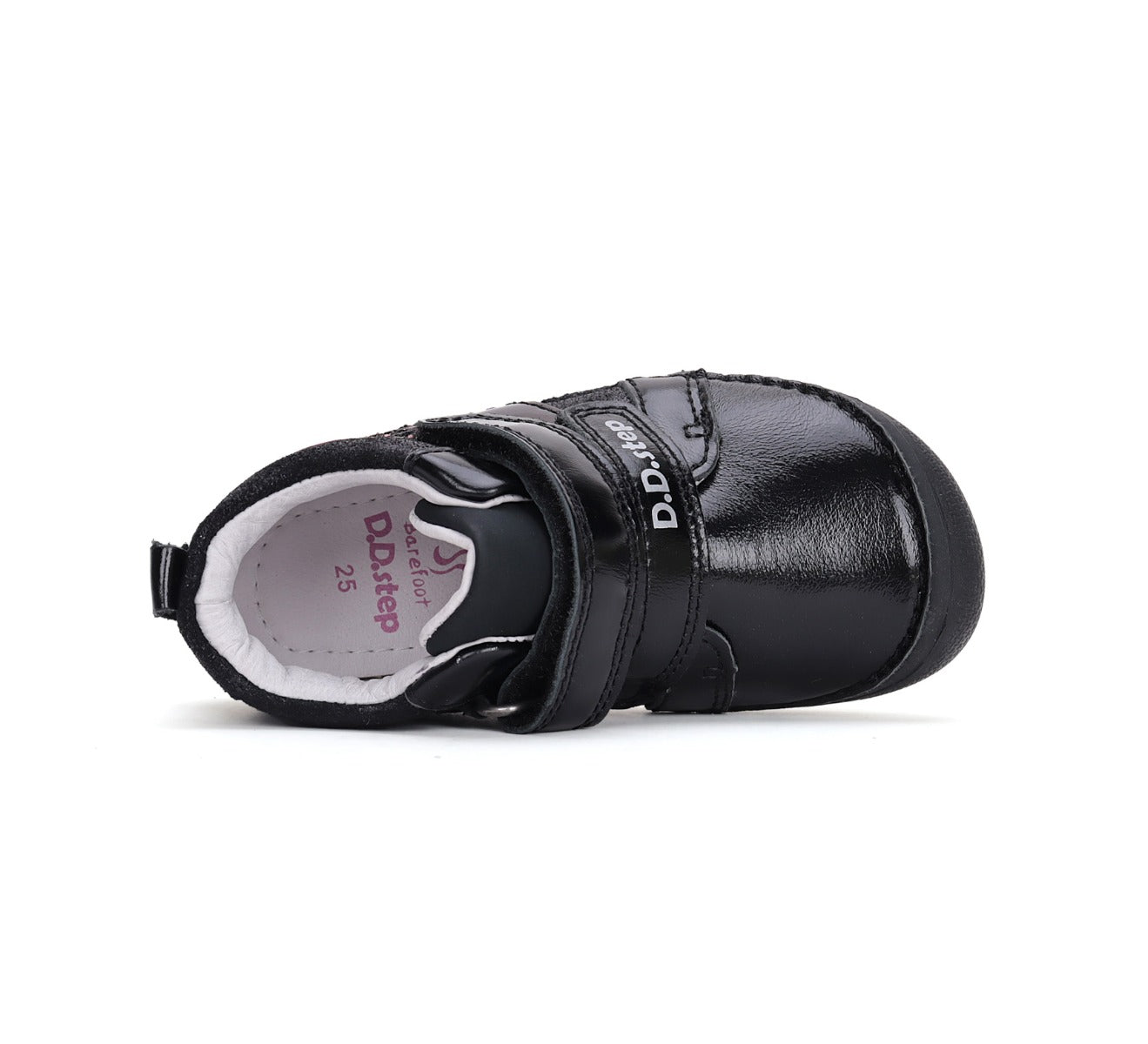 D.D.Step pantofi fete Barefoot 25-30 Black cu inimioara