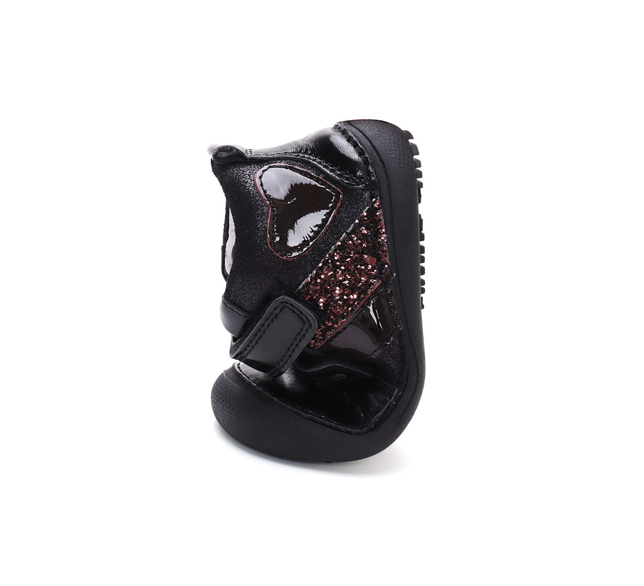 D.D.Step pantofi fete Barefoot 25-30 Black cu inimioara