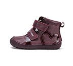 D.D.Step pantofi fete Barefoot 25-30 Raspberry cu inimioara