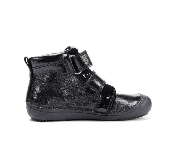 D.D.Step pantofi fete Barefoot 25-30 Black cu inimioara