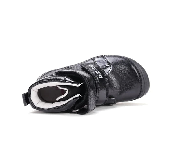 D.D.Step pantofi fete Barefoot 31-36 Black cu inimioara