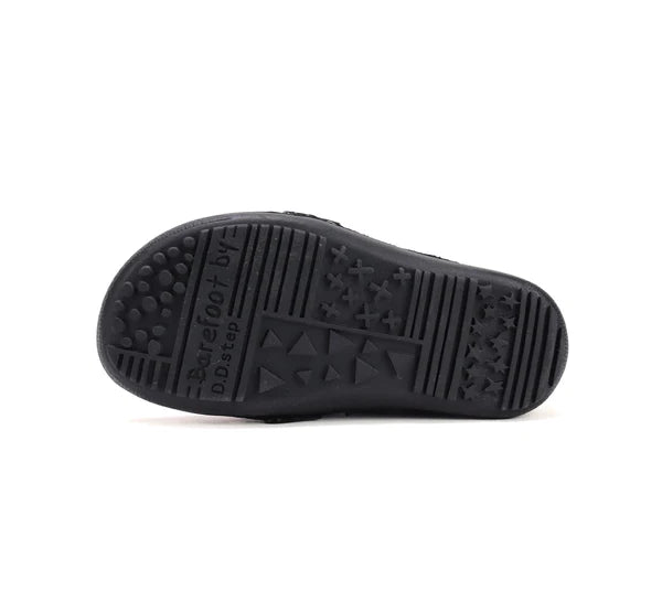 D.D.Step pantofi fete Barefoot 25-30 Black cu inimioara
