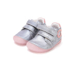 D.D.Step pantofi fete Barefoot cu talpa fluorescenta 20-25 Dark grey cu fluturi