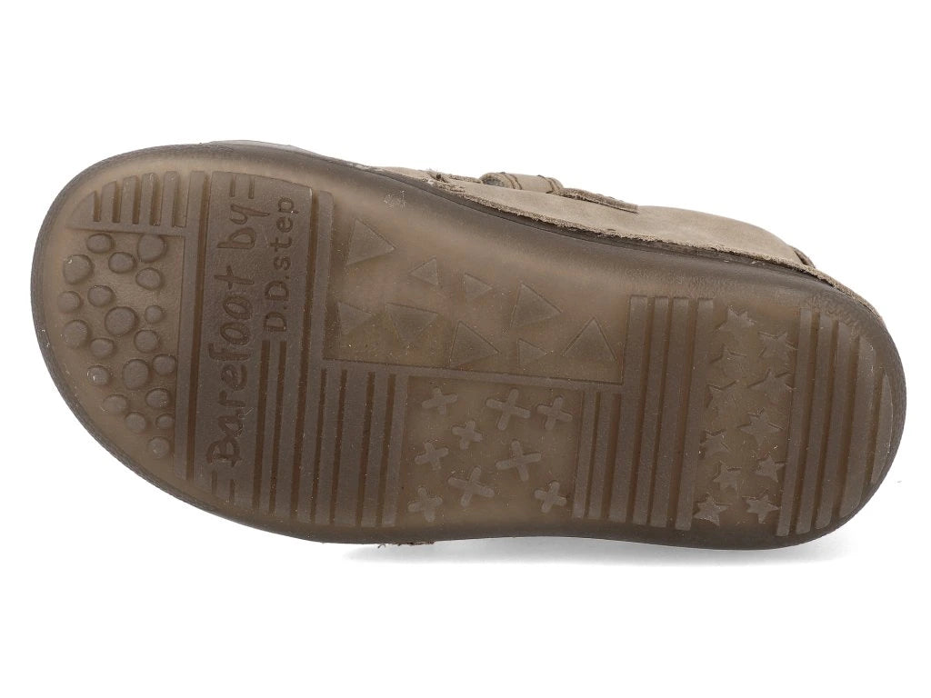 D.D.Step pantofi fete Barefoot cu talpa fluorescenta 25-30 Cream cu fetita