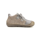 D.D.Step pantofi fete Barefoot cu talpa fluorescenta 26-31 Champagne cu zana