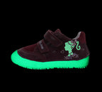 D.D.Step pantofi fete Barefoot cu talpa fluorescenta 26-31 Raspberry cu fetita