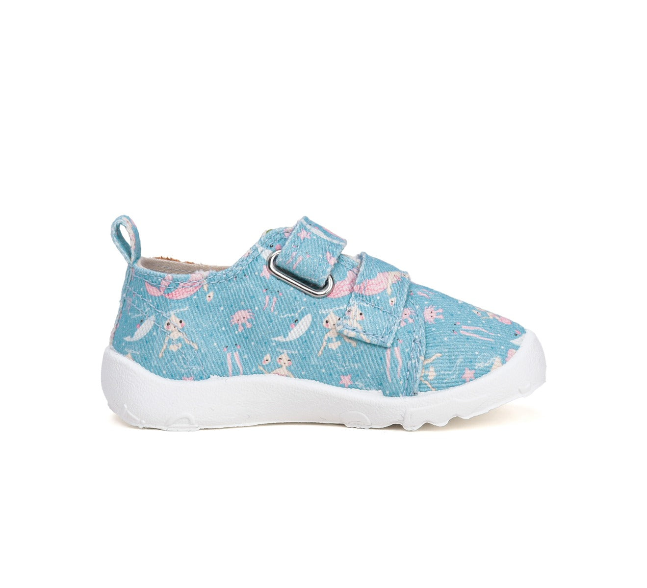 D.D.Step pantofi fete Barefoot de interior 26-31 Sky Blue cu sirena
