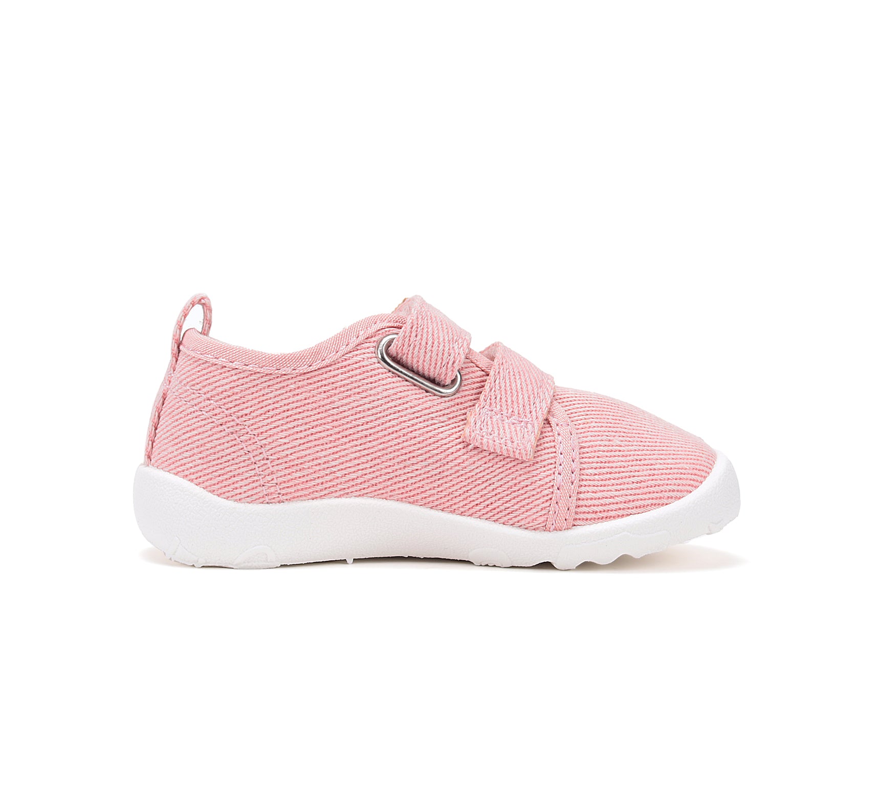 D.D.Step pantofi fete Barefoot de interior din panza 20-25 Baby Pink simplu