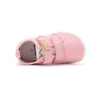 D.D.Step pantofi fete Barefoot de interior din panza 20-25 Baby Pink simplu