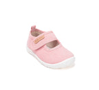 D.D.Step pantofi fete decupati Barefoot de interior din panza 26-31 Baby Pink simplu