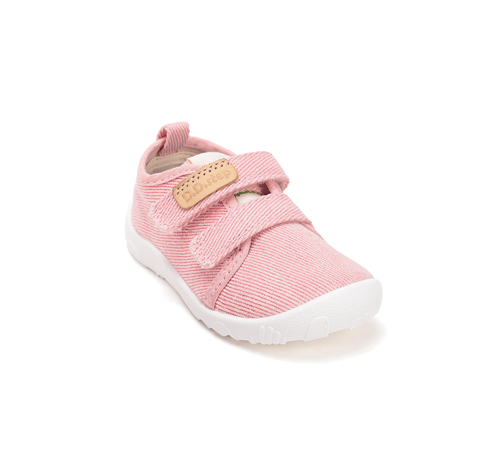 D.D.Step pantofi fete Barefoot de interior din panza 20-25 Baby Pink simplu