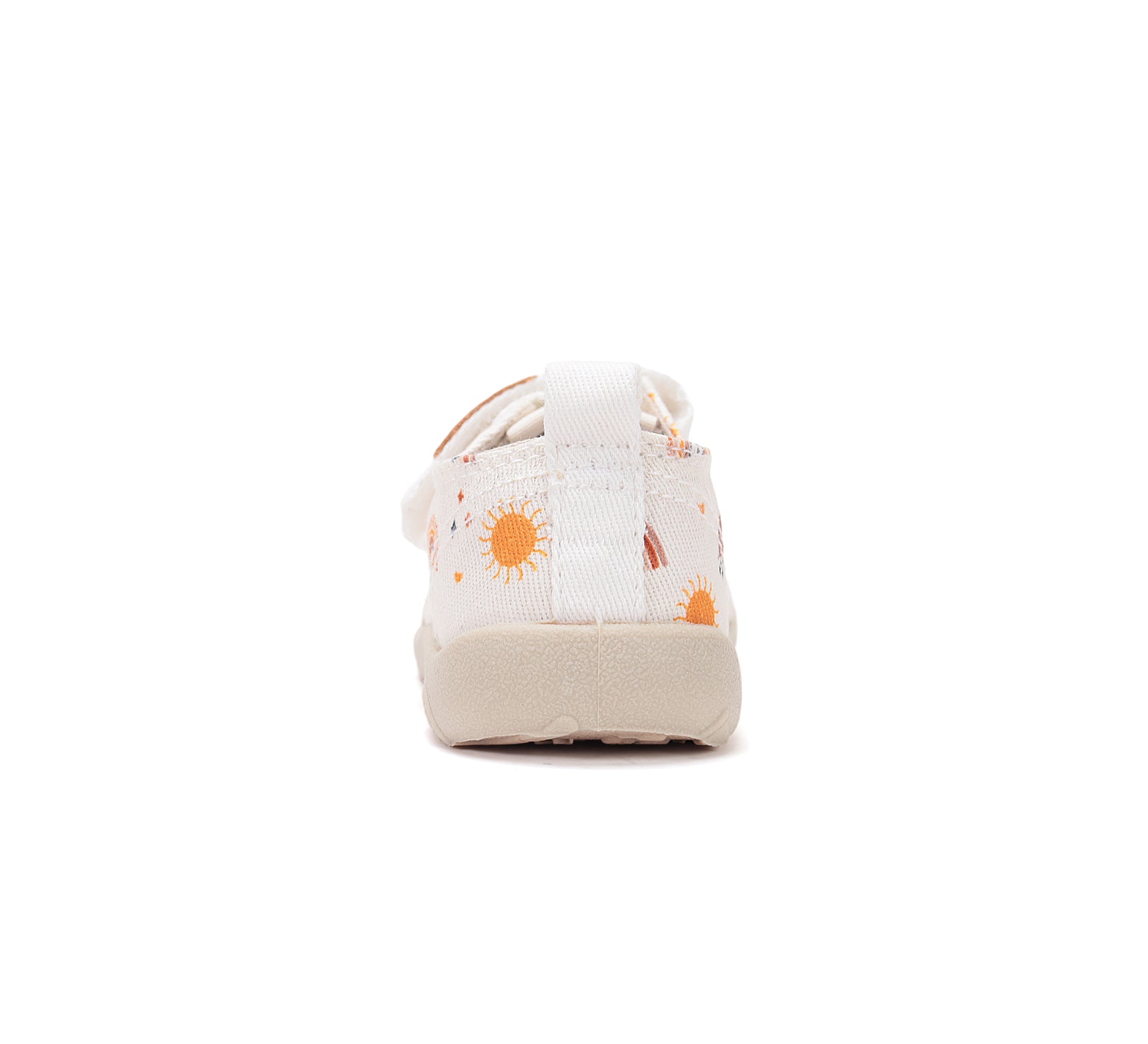 D.D.Step pantofi fete Barefoot de interior din panza 20-31 White curcubeu
