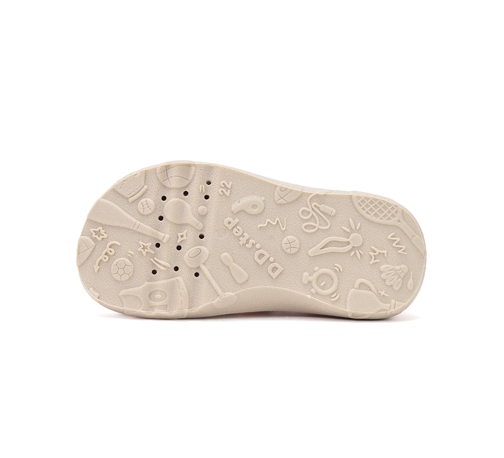 D.D.Step pantofi fete Barefoot de interior din panza 20-31 White curcubeu