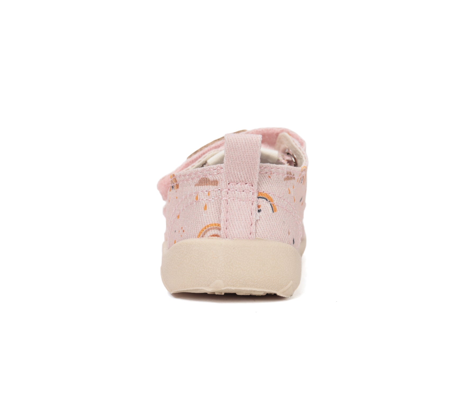 D.D.Step pantofi fete Barefoot de interior din panza 20-31 Baby Pink curcubeu