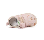 D.D.Step pantofi fete Barefoot de interior din panza 20-31 Baby Pink curcubeu