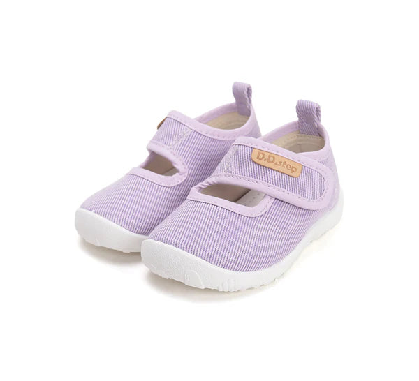 D.D.Step pantofi fete Barefoot decupat de interior din panza 20-31 Lila simplu Imagine principală a produsului