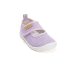 D.D.Step pantofi fete Barefoot decupat de interior din panza 20-31 Lila simplu