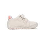 D.D.Step pantofi fete cu LED 25-30 Cream cu unicorn