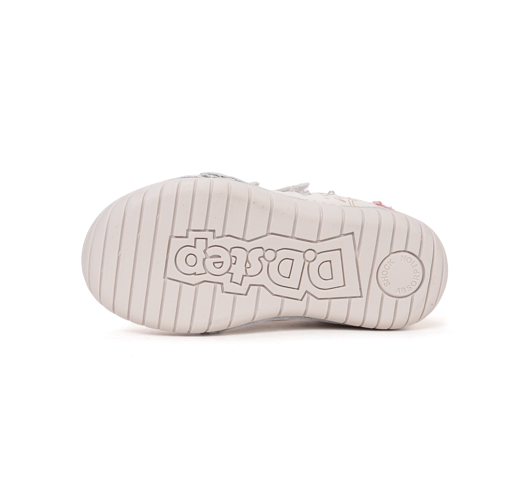D.D.Step pantofi fete cu LED 25-30 Cream cu unicorn