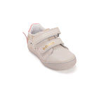 D.D.Step pantofi fete cu LED 25-30 Cream cu unicorn
