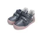 D.D.Step pantofi fete cu LED 25-30 Royal Blue cu unicorn